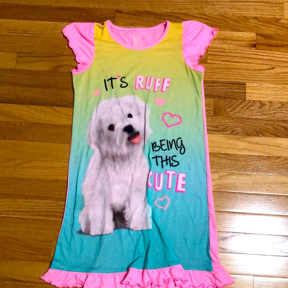 Girls Puppy Nightgown 14/16